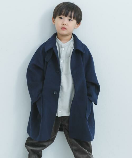 URBAN RESEARCH DOORS / アーバンリサーチ ドアーズ アウター | ステンカラーウール混コート(KIDS) | 詳細6