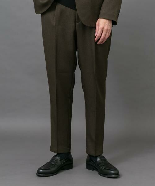 URBAN RESEARCH DOORS / アーバンリサーチ ドアーズ スラックス・ドレスパンツ | LIFE STYLE TAILOR ブラッシュドツイルストレッチパンツ | 詳細1