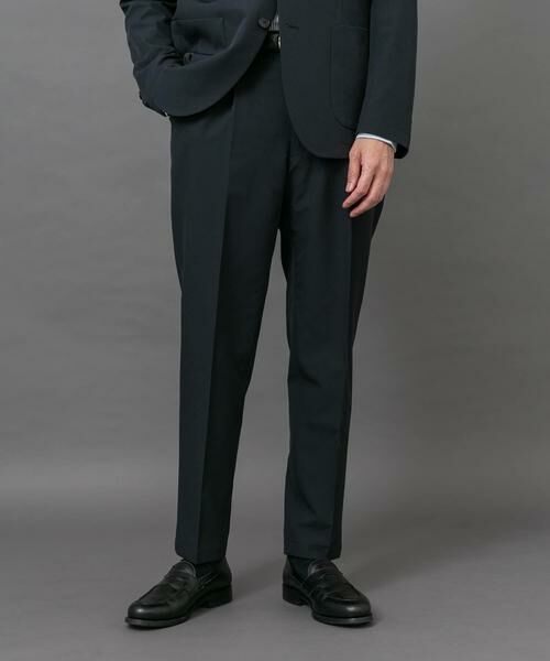 URBAN RESEARCH DOORS / アーバンリサーチ ドアーズ スラックス・ドレスパンツ | LIFE STYLE TAILOR 4WAYストレッチメランジパンツ(ネイビー)