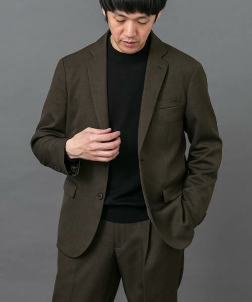 URBAN RESEARCH DOORS / アーバンリサーチ ドアーズ その他アウター | LIFE STYLE TAILOR　ブラッシュドツイルストレッチジャケット | 詳細1