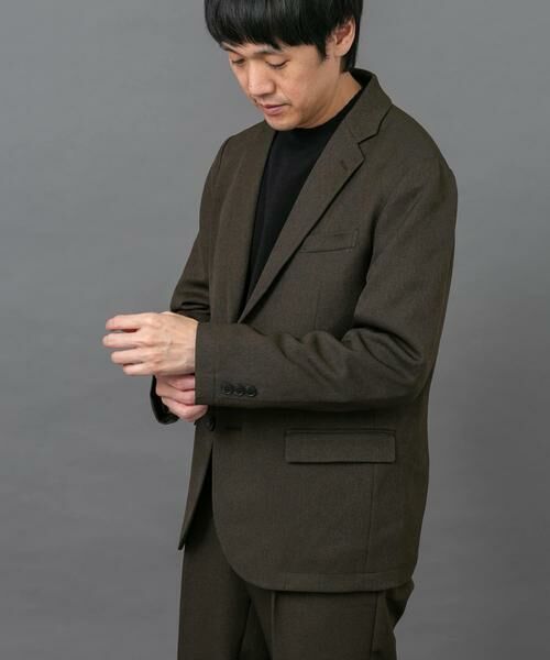 URBAN RESEARCH DOORS / アーバンリサーチ ドアーズ その他アウター | LIFE STYLE TAILOR　ブラッシュドツイルストレッチジャケット | 詳細2