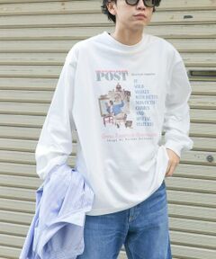 URBAN RESEARCH DOORS / アーバンリサーチ ドアーズ Tシャツ | FORK&SPOON　グラフィックプリントロングスリーブTシャツ