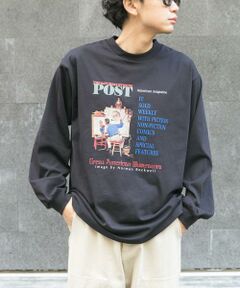 URBAN RESEARCH DOORS / アーバンリサーチ ドアーズ Tシャツ | FORK&SPOON　グラフィックプリントロングスリーブTシャツ