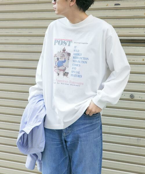 URBAN RESEARCH DOORS / アーバンリサーチ ドアーズ Tシャツ | FORK&SPOON　グラフィックプリントロングスリーブTシャツ | 詳細1