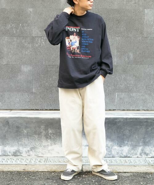 URBAN RESEARCH DOORS / アーバンリサーチ ドアーズ Tシャツ | FORK&SPOON　グラフィックプリントロングスリーブTシャツ | 詳細11