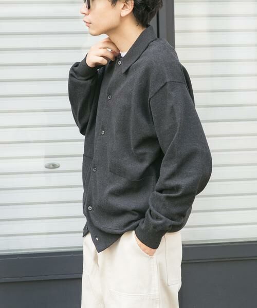 URBAN RESEARCH DOORS / アーバンリサーチ ドアーズ カーディガン・ボレロ | FORK&SPOON　ニットポロカーディガン | 詳細4