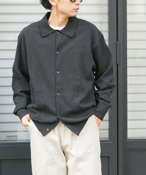 URBAN RESEARCH DOORS / アーバンリサーチ ドアーズ カーディガン・ボレロ | FORK&SPOON　ニットポロカーディガン（その他1）