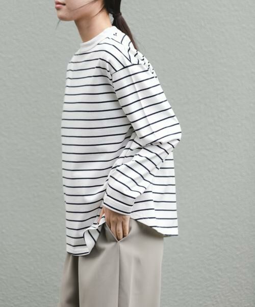 URBAN RESEARCH DOORS / アーバンリサーチ ドアーズ Tシャツ | FORK&SPOON　ボトルネックロングスリーブTシャツ | 詳細12