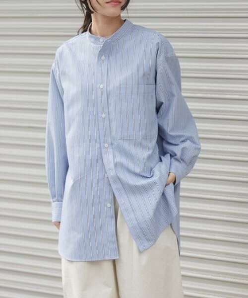 URBAN RESEARCH DOORS / アーバンリサーチ ドアーズ シャツ・ブラウス | FORK&SPOON　PEオックスロングシャツ | 詳細1