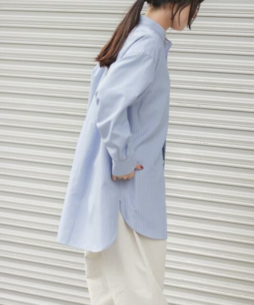 URBAN RESEARCH DOORS / アーバンリサーチ ドアーズ シャツ・ブラウス | FORK&SPOON　PEオックスロングシャツ | 詳細3