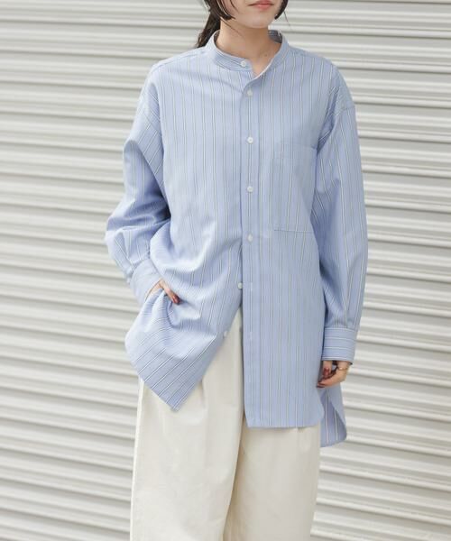 URBAN RESEARCH DOORS / アーバンリサーチ ドアーズ シャツ・ブラウス | FORK&SPOON　PEオックスロングシャツ | 詳細4