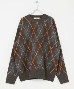 URBAN RESEARCH DOORS / アーバンリサーチ ドアーズ ニット・セーター | FORK&SPOON　アーガイルプルオーバーニット
