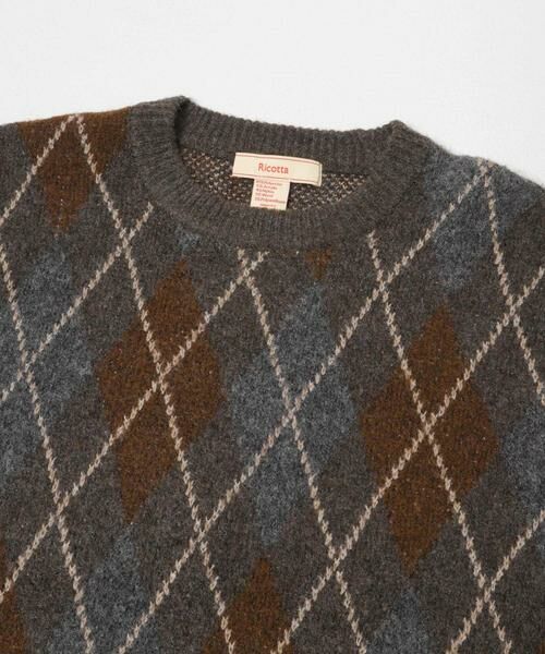 URBAN RESEARCH DOORS / アーバンリサーチ ドアーズ ニット・セーター | FORK&SPOON　アーガイルプルオーバーニット | 詳細2