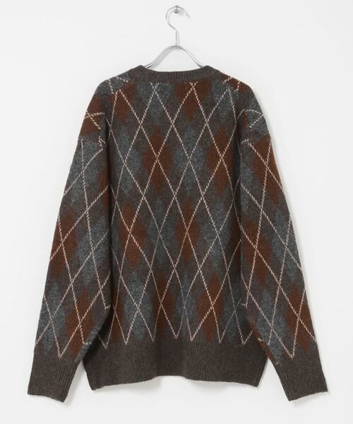 URBAN RESEARCH DOORS / アーバンリサーチ ドアーズ ニット・セーター | FORK&SPOON　アーガイルプルオーバーニット | 詳細4
