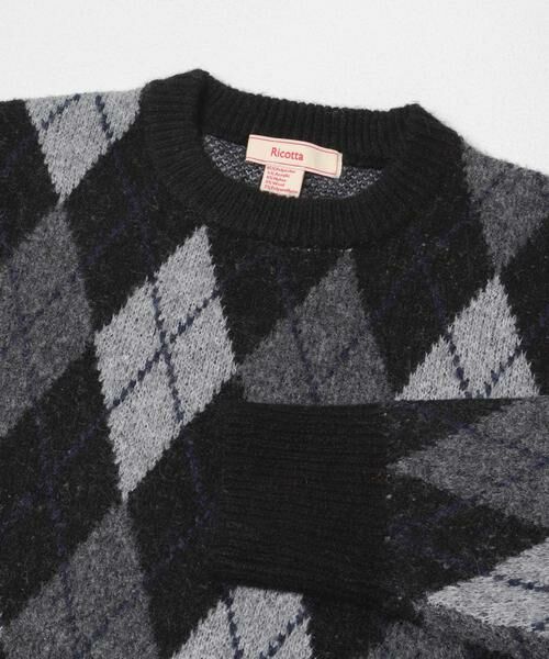 URBAN RESEARCH DOORS / アーバンリサーチ ドアーズ ニット・セーター | FORK&SPOON　アーガイルプルオーバーニット | 詳細9