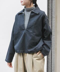 URBAN RESEARCH DOORS / アーバンリサーチ ドアーズ Tシャツ | FORK&SPOON　ペーパーデニムスキッパーシャツ