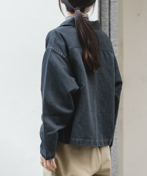 URBAN RESEARCH DOORS / アーバンリサーチ ドアーズ Tシャツ | FORK&SPOON　ペーパーデニムスキッパーシャツ | 詳細12