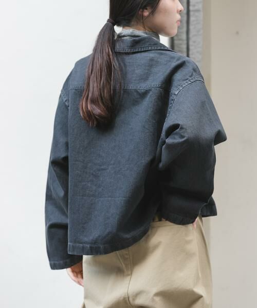 URBAN RESEARCH DOORS / アーバンリサーチ ドアーズ Tシャツ | FORK&SPOON　ペーパーデニムスキッパーシャツ | 詳細13