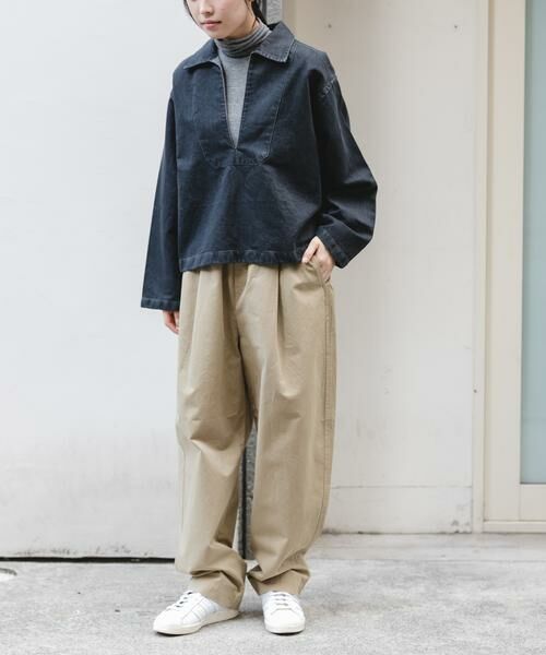 URBAN RESEARCH DOORS / アーバンリサーチ ドアーズ Tシャツ | FORK&SPOON　ペーパーデニムスキッパーシャツ | 詳細15