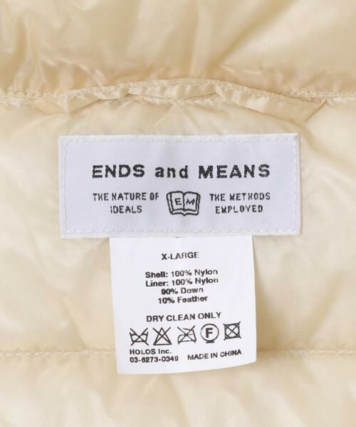 URBAN RESEARCH DOORS / アーバンリサーチ ドアーズ ダウンジャケット・ベスト | ENDS and MEANS　Light Down Pullover Jacket | 詳細12
