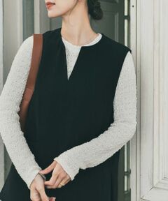 URBAN RESEARCH DOORS / アーバンリサーチ ドアーズ Tシャツ | ポコポコレースロングTシャツ