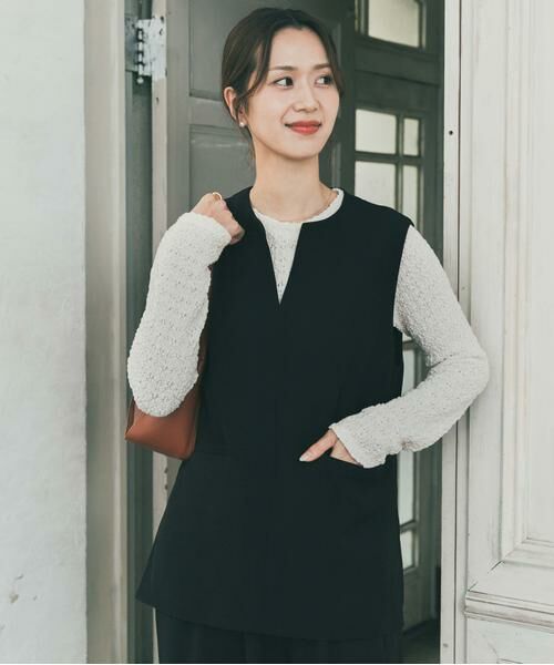 URBAN RESEARCH DOORS / アーバンリサーチ ドアーズ Tシャツ | ポコポコレースロングTシャツ | 詳細3