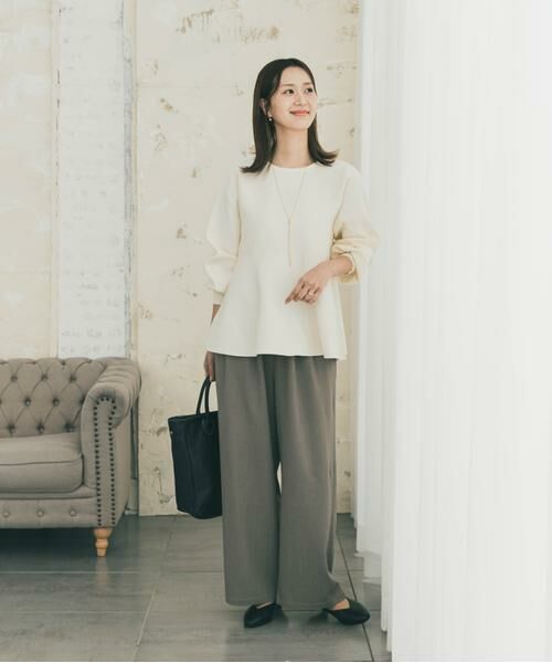 URBAN RESEARCH DOORS / アーバンリサーチ ドアーズ ニット・セーター | ペプラムKNIT | 詳細7