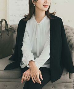 URBAN RESEARCH DOORS / アーバンリサーチ ドアーズ シャツ・ブラウス | リボンポイントタックブラウス