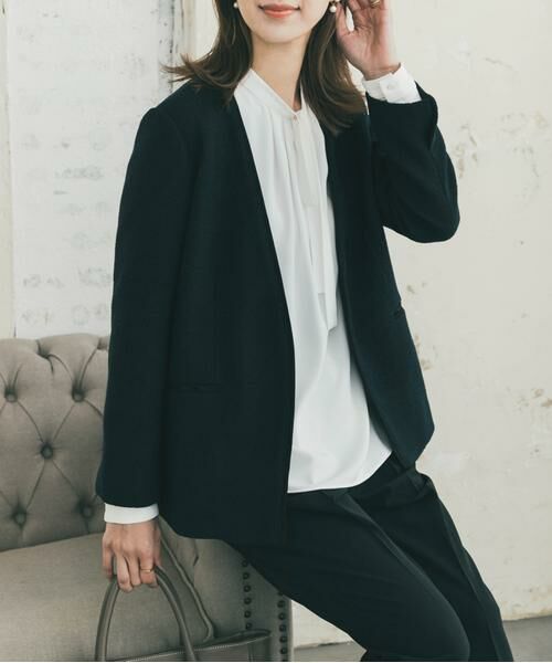 URBAN RESEARCH DOORS / アーバンリサーチ ドアーズ シャツ・ブラウス | リボンポイントタックブラウス | 詳細3