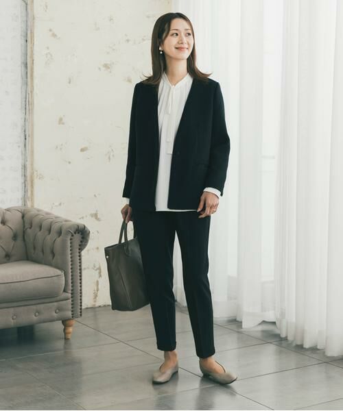 URBAN RESEARCH DOORS / アーバンリサーチ ドアーズ シャツ・ブラウス | リボンポイントタックブラウス | 詳細5