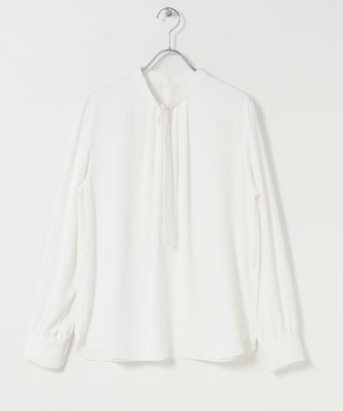 URBAN RESEARCH DOORS / アーバンリサーチ ドアーズ シャツ・ブラウス | リボンポイントタックブラウス | 詳細7
