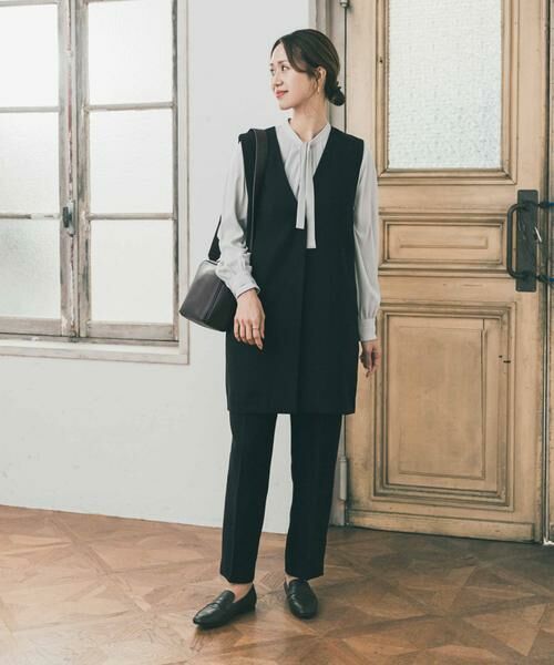 URBAN RESEARCH DOORS / アーバンリサーチ ドアーズ シャツ・ブラウス | リボンポイントタックブラウス | 詳細15