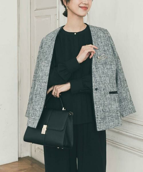 URBAN RESEARCH DOORS / アーバンリサーチ ドアーズ シャツ・ブラウス | ピンタックゴールドボタンブラウス | 詳細3