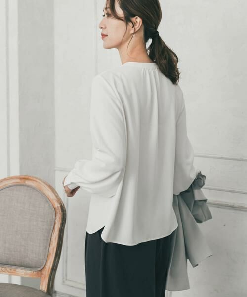 URBAN RESEARCH DOORS / アーバンリサーチ ドアーズ シャツ・ブラウス | ピンタックゴールドボタンブラウス | 詳細14