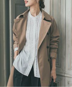 URBAN RESEARCH DOORS / アーバンリサーチ ドアーズ シャツ・ブラウス | フロントフリルスタンドカラーブラウス