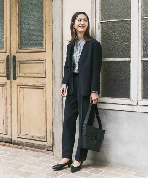 URBAN RESEARCH DOORS / アーバンリサーチ ドアーズ シャツ・ブラウス | フロントフリルスタンドカラーブラウス | 詳細3