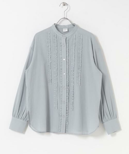 URBAN RESEARCH DOORS / アーバンリサーチ ドアーズ シャツ・ブラウス | フロントフリルスタンドカラーブラウス | 詳細4