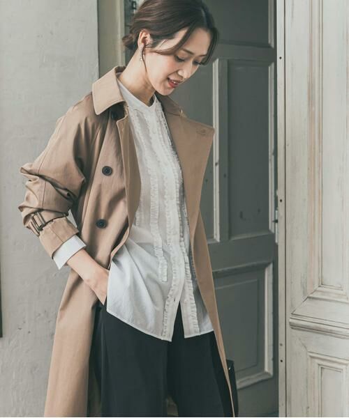 URBAN RESEARCH DOORS / アーバンリサーチ ドアーズ シャツ・ブラウス | フロントフリルスタンドカラーブラウス | 詳細11