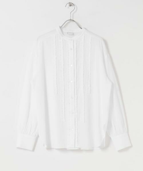 URBAN RESEARCH DOORS / アーバンリサーチ ドアーズ シャツ・ブラウス | フロントフリルスタンドカラーブラウス | 詳細14