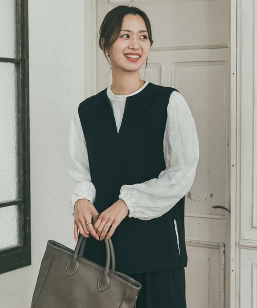 URBAN RESEARCH DOORS / アーバンリサーチ ドアーズ シャツ・ブラウス | フラワーオパールブラウス | 詳細5