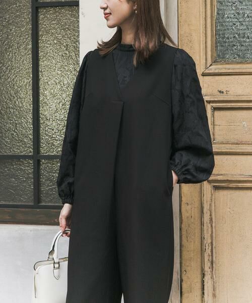 URBAN RESEARCH DOORS / アーバンリサーチ ドアーズ サロペット・オールインワン | Vネックタックオールインワン | 詳細3