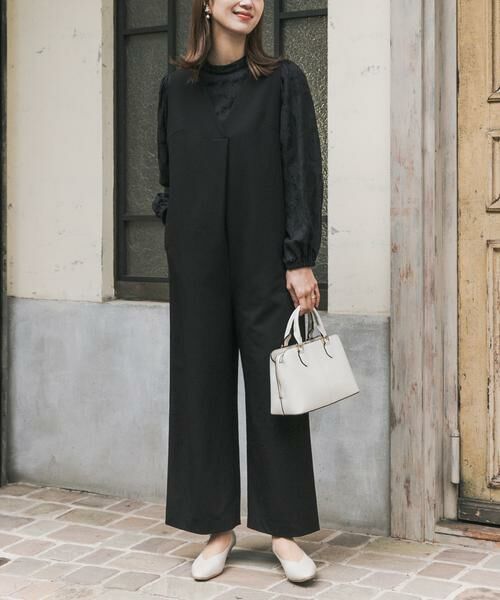 URBAN RESEARCH DOORS / アーバンリサーチ ドアーズ サロペット・オールインワン | Vネックタックオールインワン | 詳細4