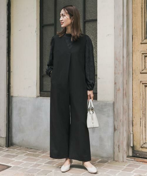 URBAN RESEARCH DOORS / アーバンリサーチ ドアーズ サロペット・オールインワン | Vネックタックオールインワン | 詳細5