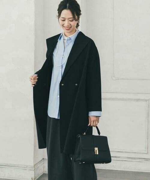 URBAN RESEARCH DOORS / アーバンリサーチ ドアーズ その他アウター | 『WEB限定』ダブルクロスガウンコート | 詳細2