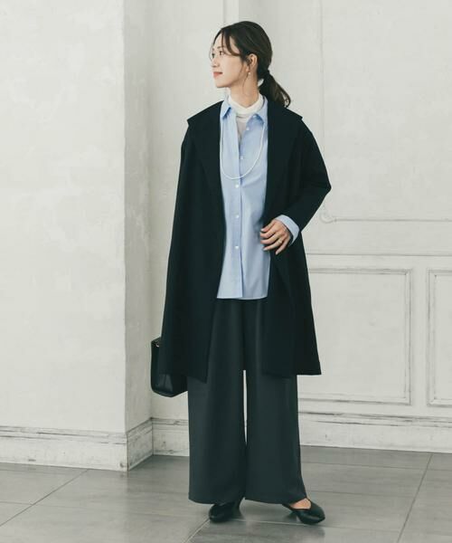 URBAN RESEARCH DOORS / アーバンリサーチ ドアーズ その他アウター | 『WEB限定』ダブルクロスガウンコート | 詳細7