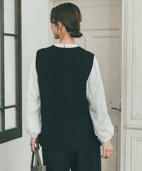 URBAN RESEARCH DOORS / アーバンリサーチ ドアーズ ベスト | スリットネックベスト | 詳細3