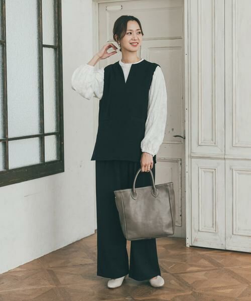 URBAN RESEARCH DOORS / アーバンリサーチ ドアーズ ベスト | スリットネックベスト | 詳細6