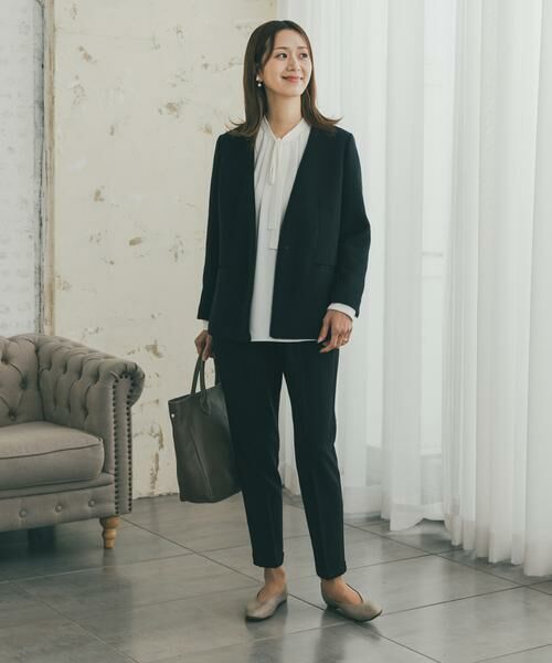 URBAN RESEARCH DOORS / アーバンリサーチ ドアーズ テーラードジャケット | ツィードVネックロングジャケット | 詳細6