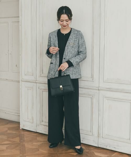 URBAN RESEARCH DOORS / アーバンリサーチ ドアーズ テーラードジャケット | ツィードVネックロングジャケット | 詳細20