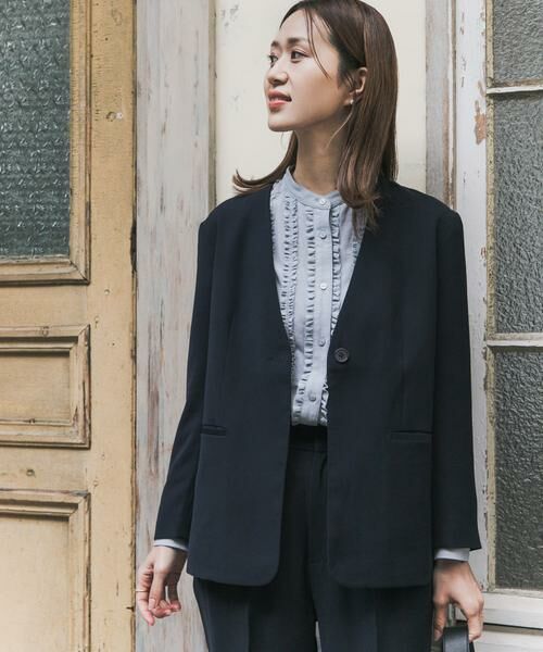 URBAN RESEARCH DOORS / アーバンリサーチ ドアーズ テーラードジャケット | ノーカラージャケット | 詳細4